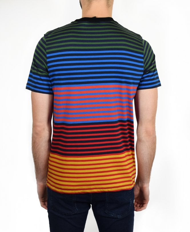 Paul Smith Navy PMXD/877N/450 Two Tone Split T-shirt - T-shirts from  Jonathan Trumbull UK